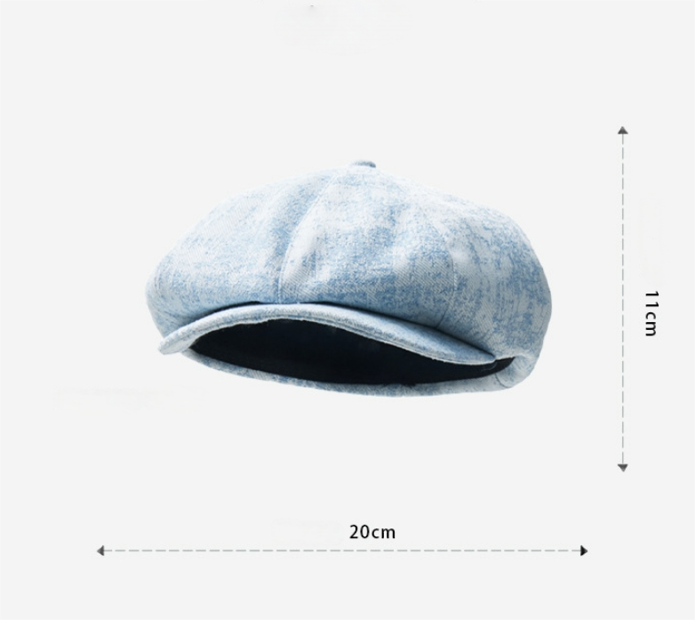 Vintage Cotton Beret Hat – Soft Stylish Beret Cap - AOA Fashion Accessories