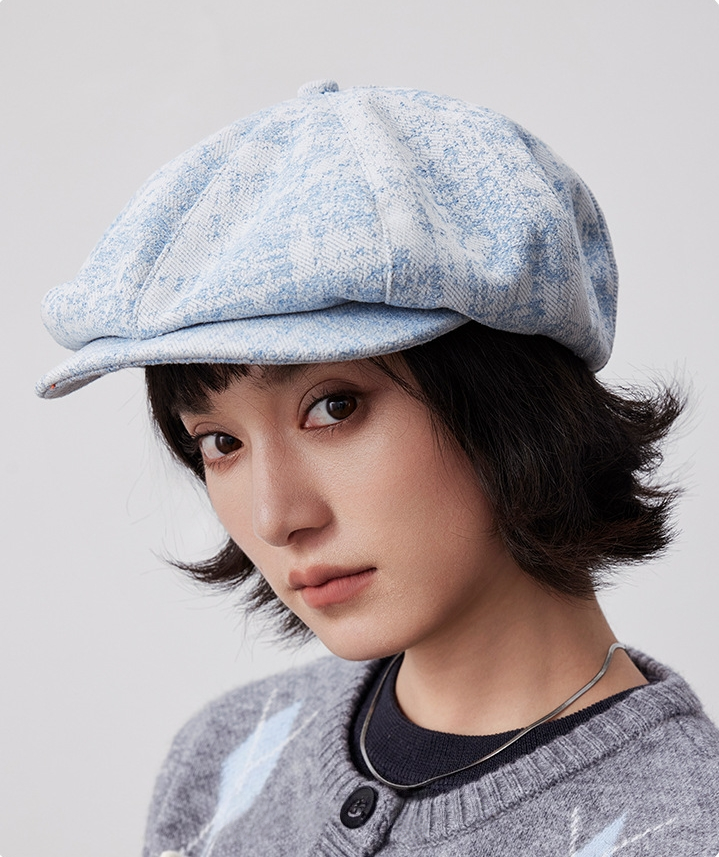 Vintage Cotton Beret Hat – Soft Stylish Beret Cap - AOA Fashion Accessories