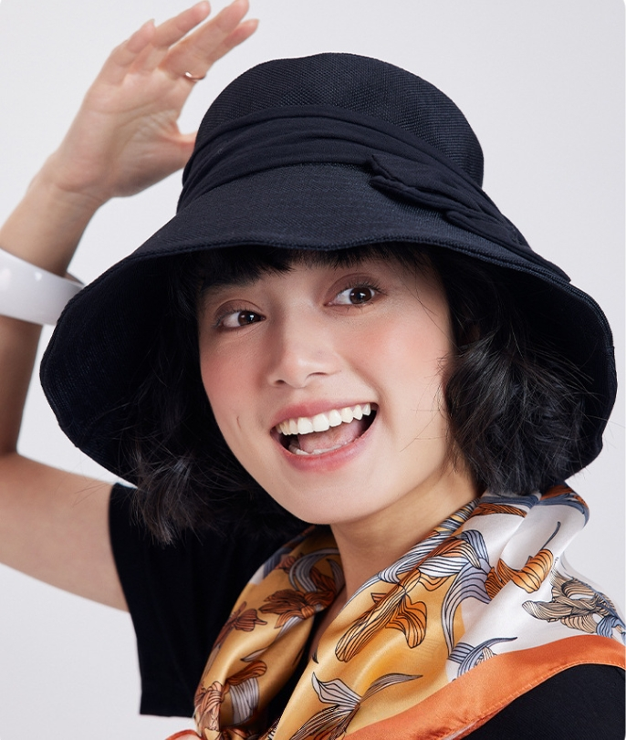 Wide Brim Breathable Bucket Hat - Everyday Sun Hat for Outings - AOA Fashion Accessories
