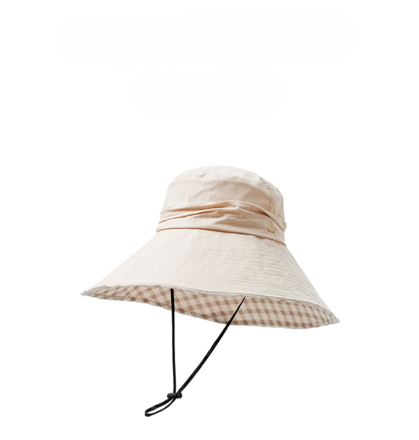 Wide Brim Cotton Sun Hat for Women - AOA Fashion Accessories