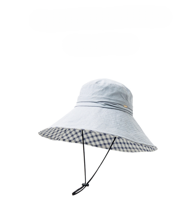 Wide Brim Cotton Sun Hat for Women - AOA Fashion Accessories