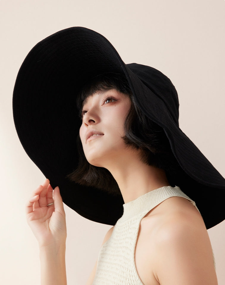 Wide Brim Sun Hat for Women – UV Protection Sun Visor Hat - AOA Fashion Accessories