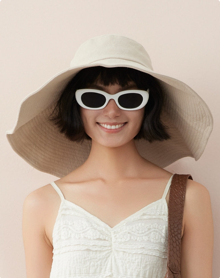 Wide Brim Sun Hat for Women – UV Protection Sun Visor Hat - AOA Fashion Accessories