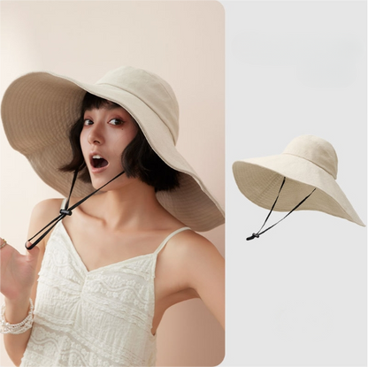 Wide Brim Sun Hat for Women – UV Protection Sun Visor Hat - AOA Fashion Accessories