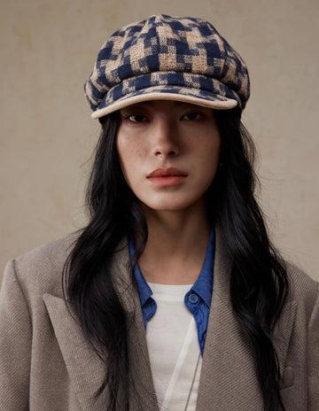 4552 Women\'s Beret, Houndstooth Pk, One Size Fits Qiabao Women main image 3