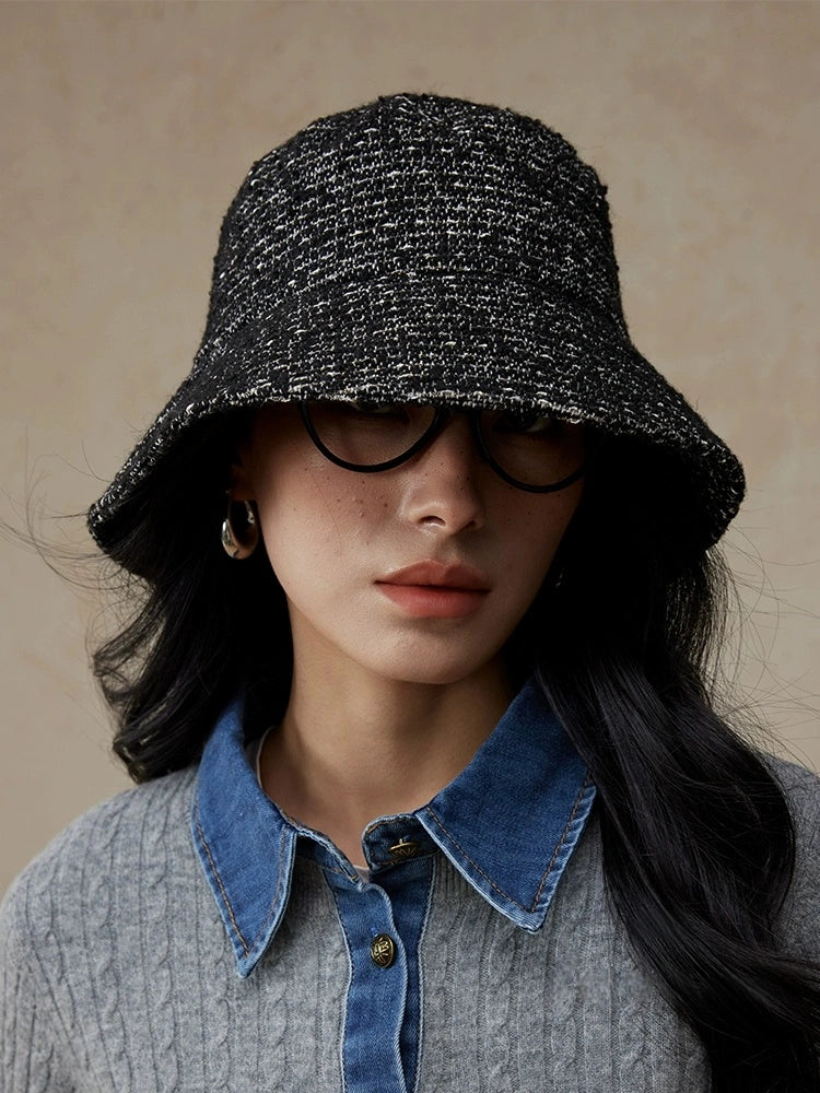 Wool Blend Tweed Bucket Hat – Classic & Cozy | Multiple Colors