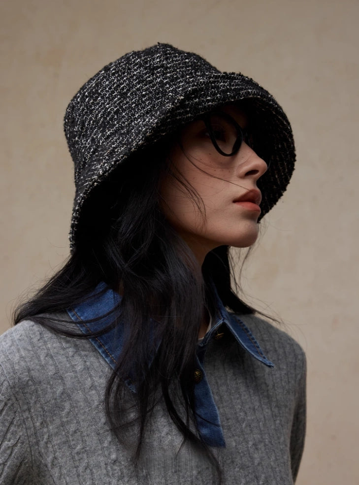 Wool Blend Tweed Bucket Hat – Classic & Cozy | Multiple Colors