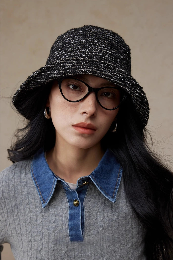 Wool Blend Tweed Bucket Hat – Classic & Cozy | Multiple Colors