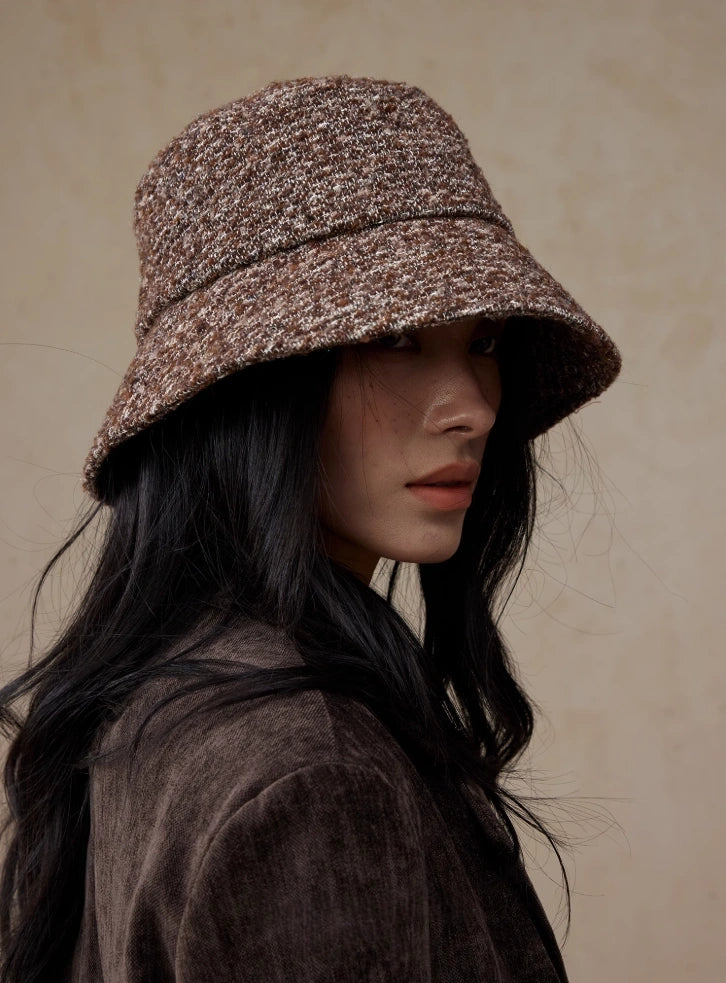 Wool Blend Tweed Bucket Hat – Classic & Cozy | Multiple Colors