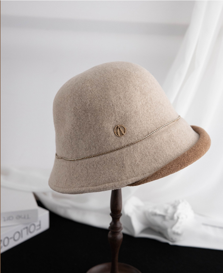 Wool Bucket Hat – Cute Wool Design in Beige - OESLO