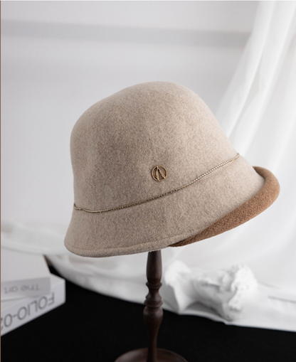 Wool Bucket Hat – Cute Wool Design in Beige - OESLO