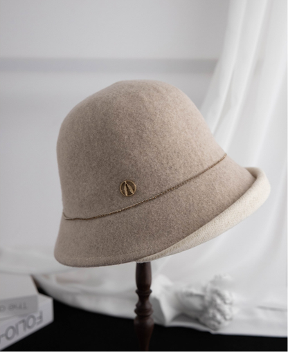 Wool Bucket Hat – Cute Wool Design in Beige - OESLO