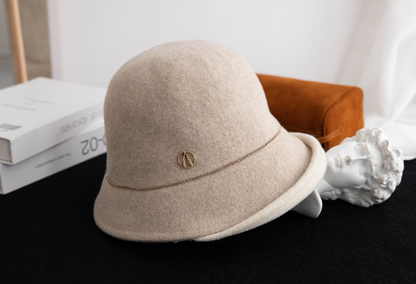 Wool Bucket Hat – Cute Wool Design in Beige - OESLO