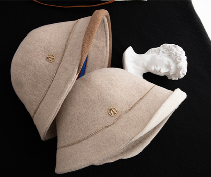 Wool Bucket Hat – Cute Wool Design in Beige - OESLO