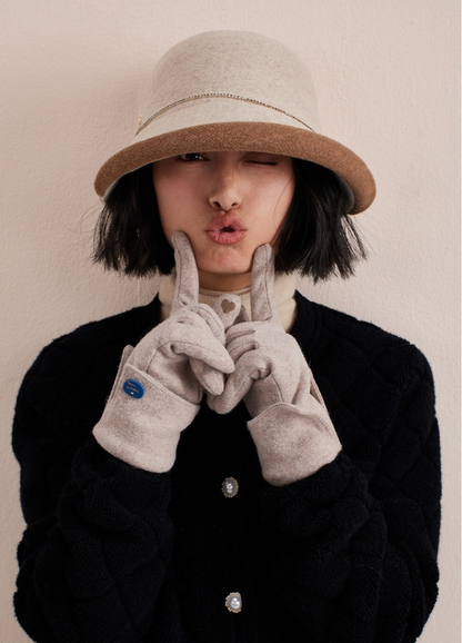 Wool Bucket Hat – Cute Wool Design in Beige - OESLO