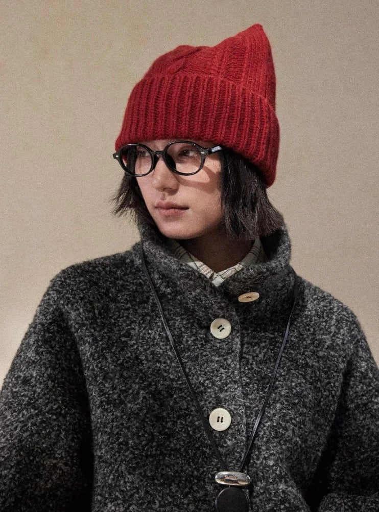 Gorro de punto con orejas de gato para invierno | Varios colores