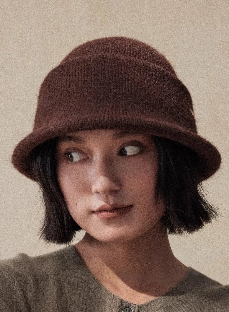 Elegant Solid Knit Bucket Hat for Women | Multiple Colors - OESLO