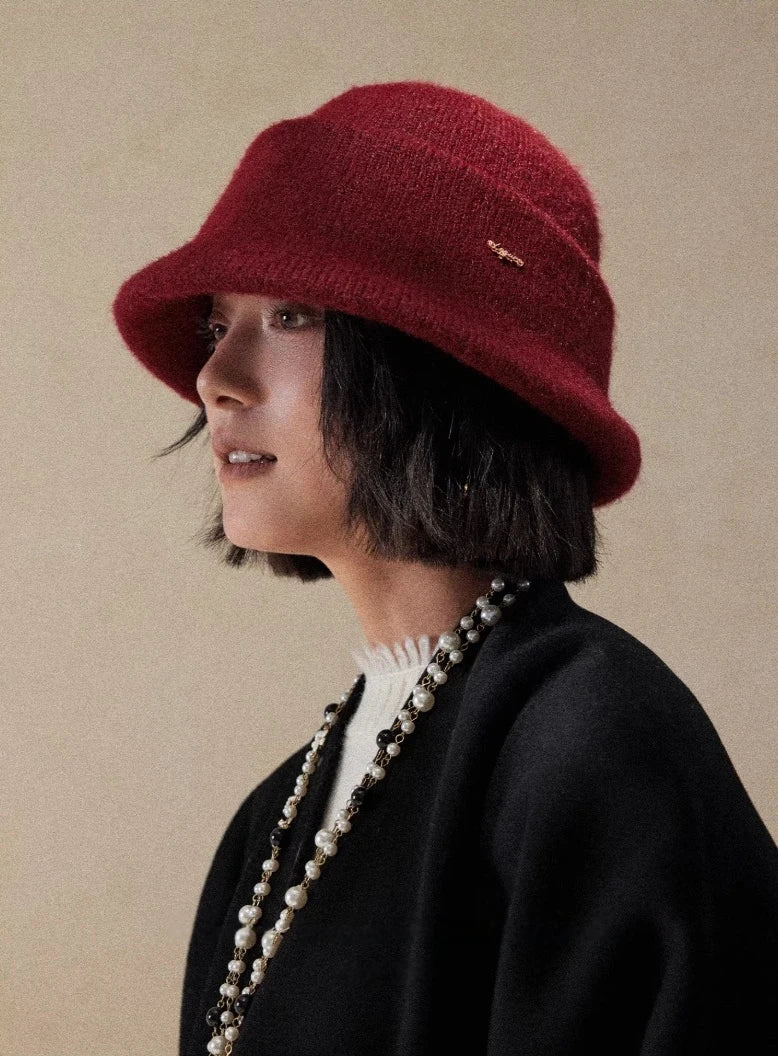 Elegant Solid Knit Bucket Hat for Women | Multiple Colors - OESLO