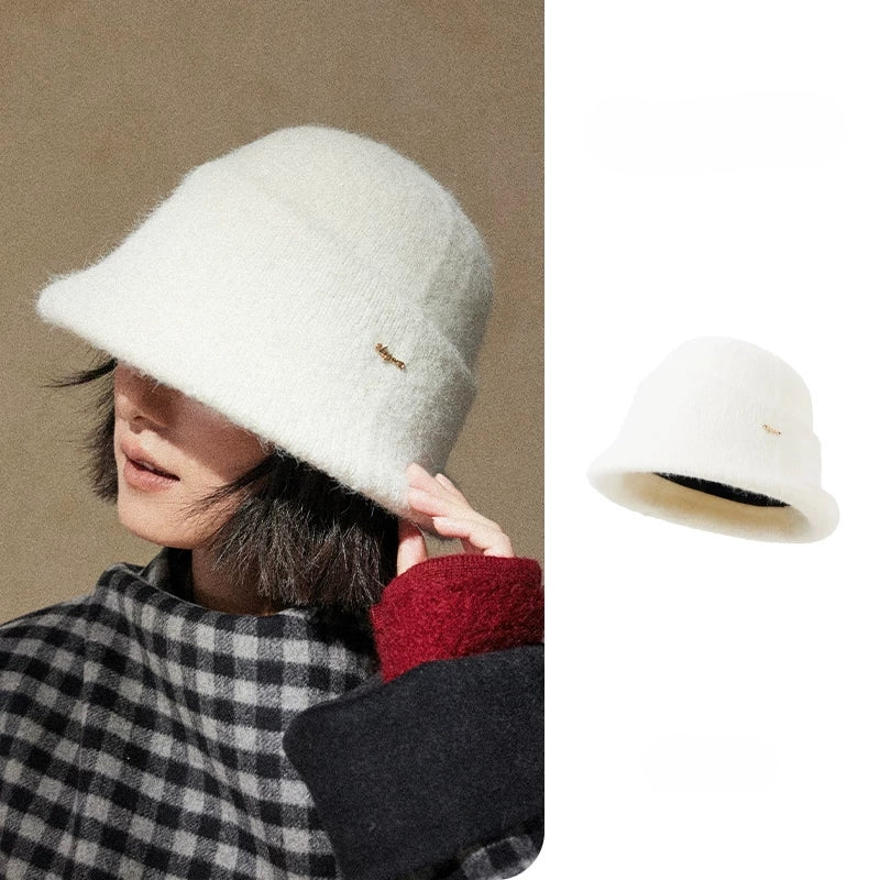 Elegant Solid Knit Bucket Hat for Women | Multiple Colors - OESLO