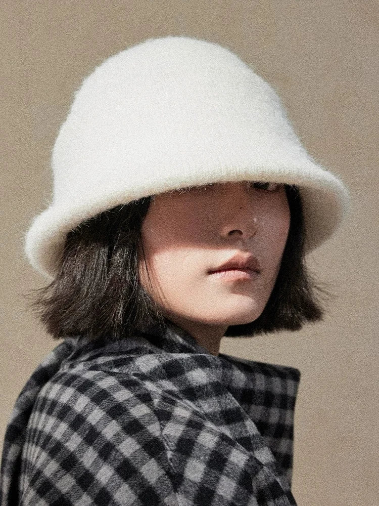 Elegant Solid Knit Bucket Hat for Women | Multiple Colors - OESLO