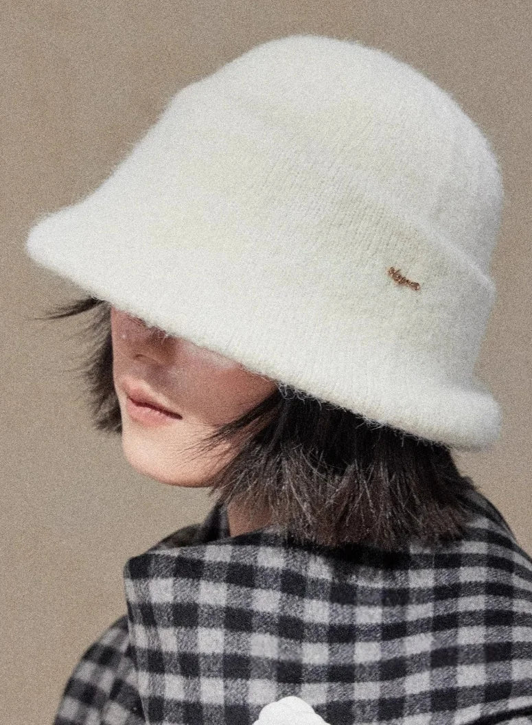 Elegant Solid Knit Bucket Hat for Women | Multiple Colors - OESLO