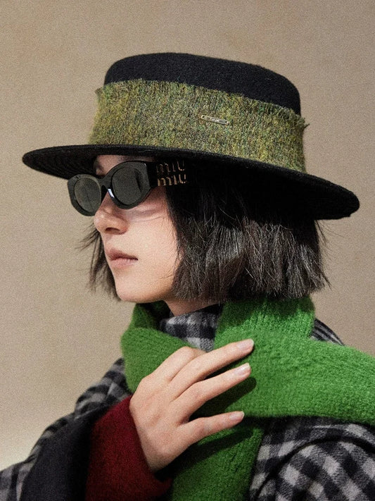 Elegant Wool Fedora Hats for Women | Vintage Black & Beige Style