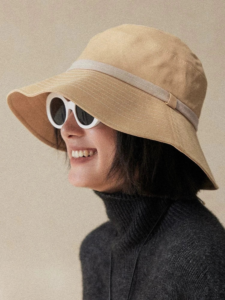 Light wheat wide brim sun hat with UV protection for women travel outdoor and casual summer styling