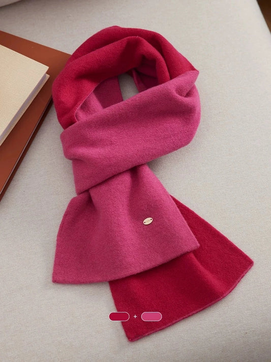 Premium Reversible Two-Tone 100% Wool Winter Scarf | Multiple Colors