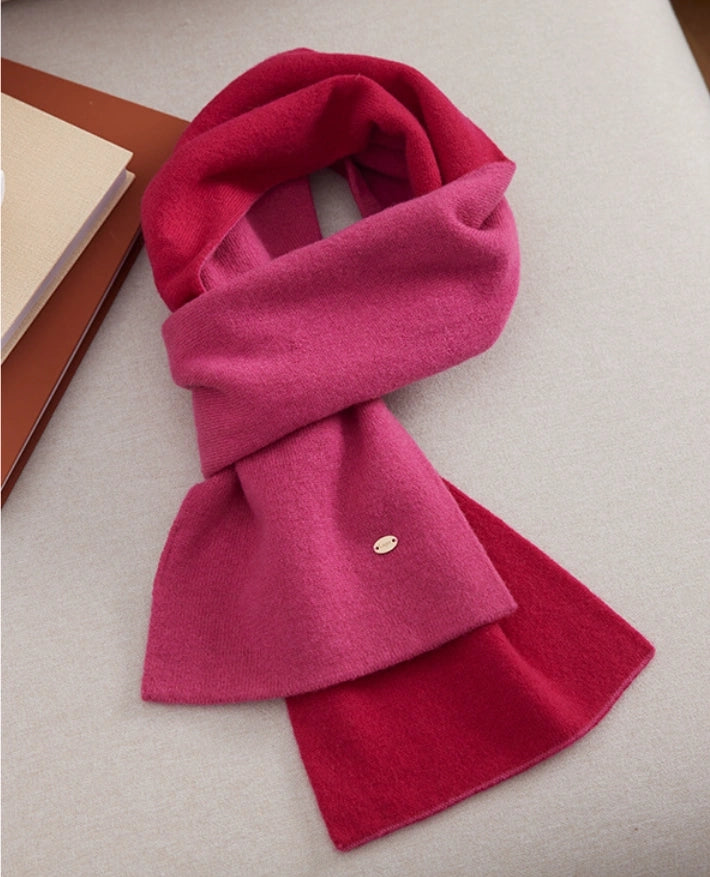 Premium Reversible Two-Tone 100% Wool Winter Scarf | Multiple Colors