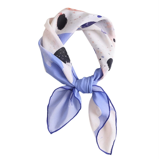Dalmatian Delight 100% Silk Scarf – 65x65cm - AOA Fashion Accessories