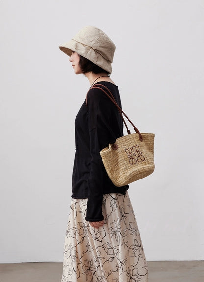 close up pleated bucket hat texture detail cotton linen sun hat