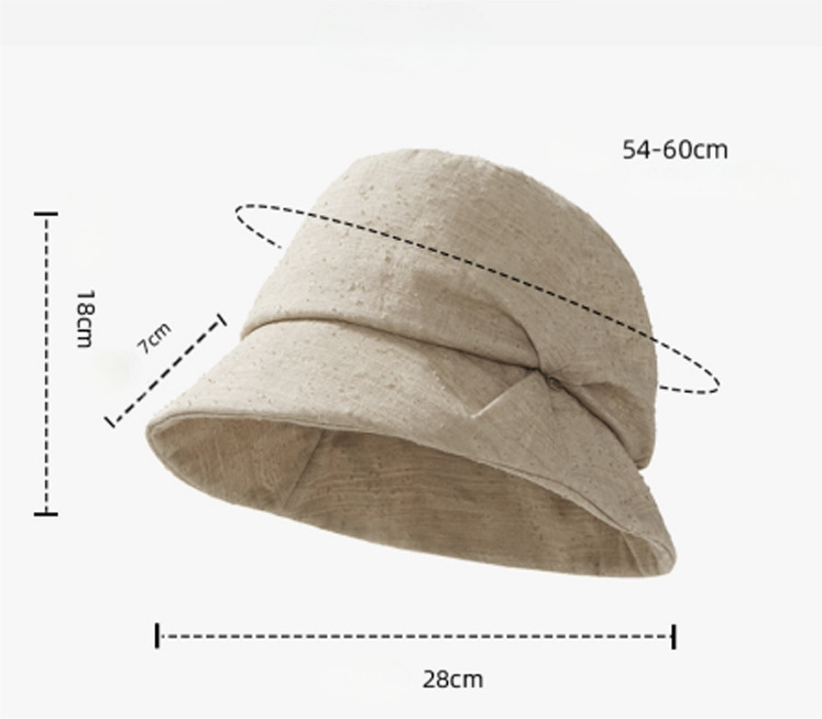 bucket hat size chart 54-60cm adjustable women summer hat