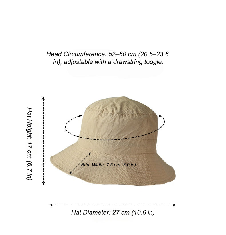 UPF 50+ Packable Sun Hat with Adjustable Chin Strap OESLO
