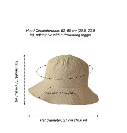UPF 50+ Packable Sun Hat with Adjustable Chin Strap OESLO