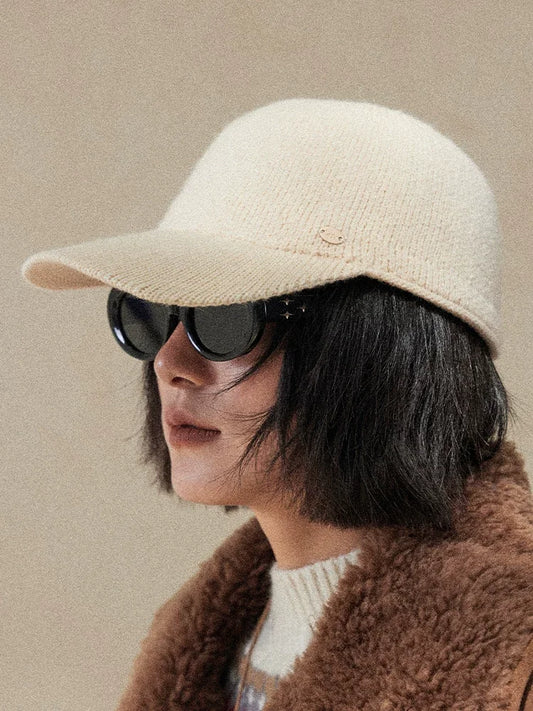 Knitted Baseball Cap for Women | Multiple Colors